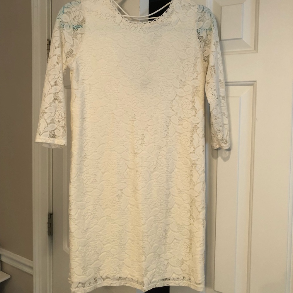 🌟CLEARANCE🌟 Cream lace dress
